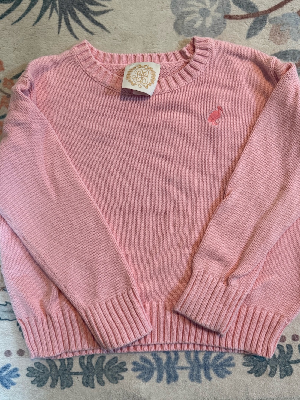 The Beaufort Bonnet Company Soft Pink Crewneck Sweater